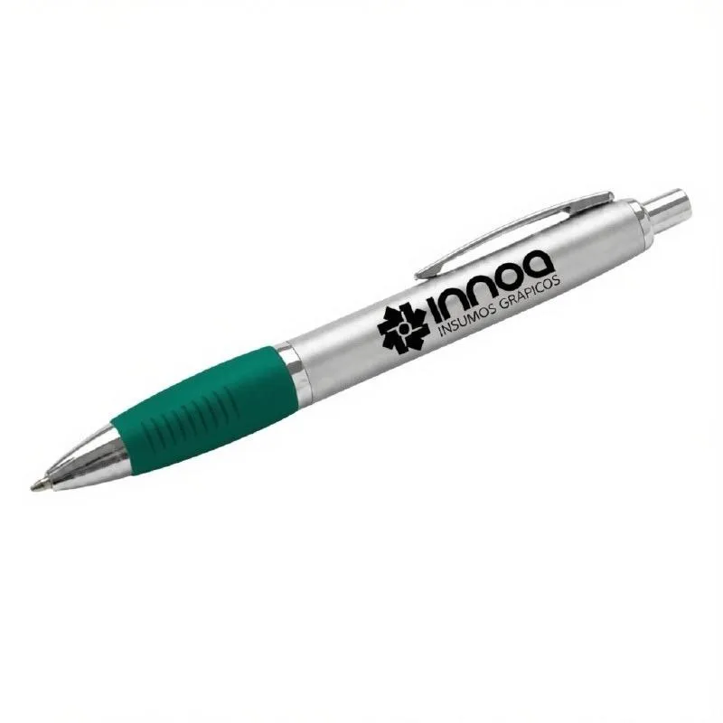 Boligrafo Grabado Laser K750 PLASTICO CUERPO COLOR METAL GRIP verde