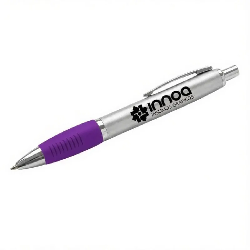 Boligrafo Grabado Laser K750 PLASTICO CUERPO COLOR METAL GRIP violeta
