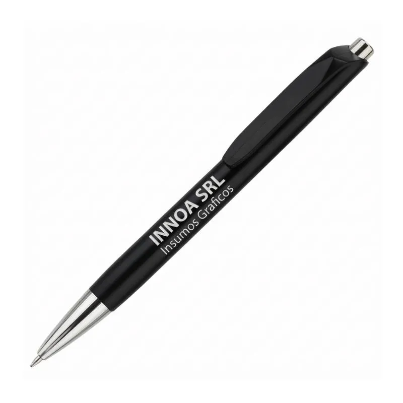 Boligrafo Impreso Full Color ECO CALIFORNIA Clip Negro