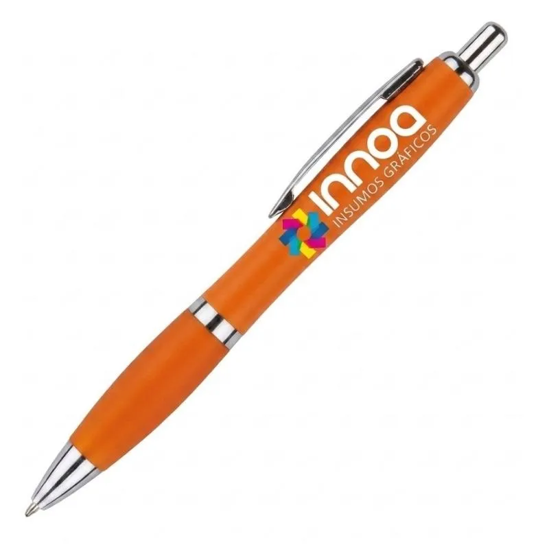 Boligrafo Impreso Full Color K750 PLASTICO FULL NARANJA