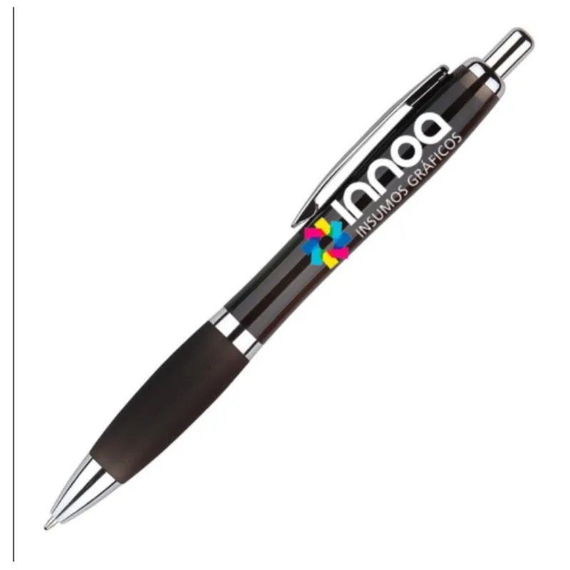 Boligrafo Impreso Full Color K750 PLASTICO FULL NEGRO
