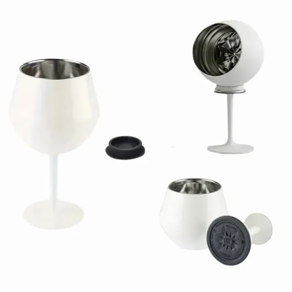 Copa Desmontable Acero Inoxidable Blanco