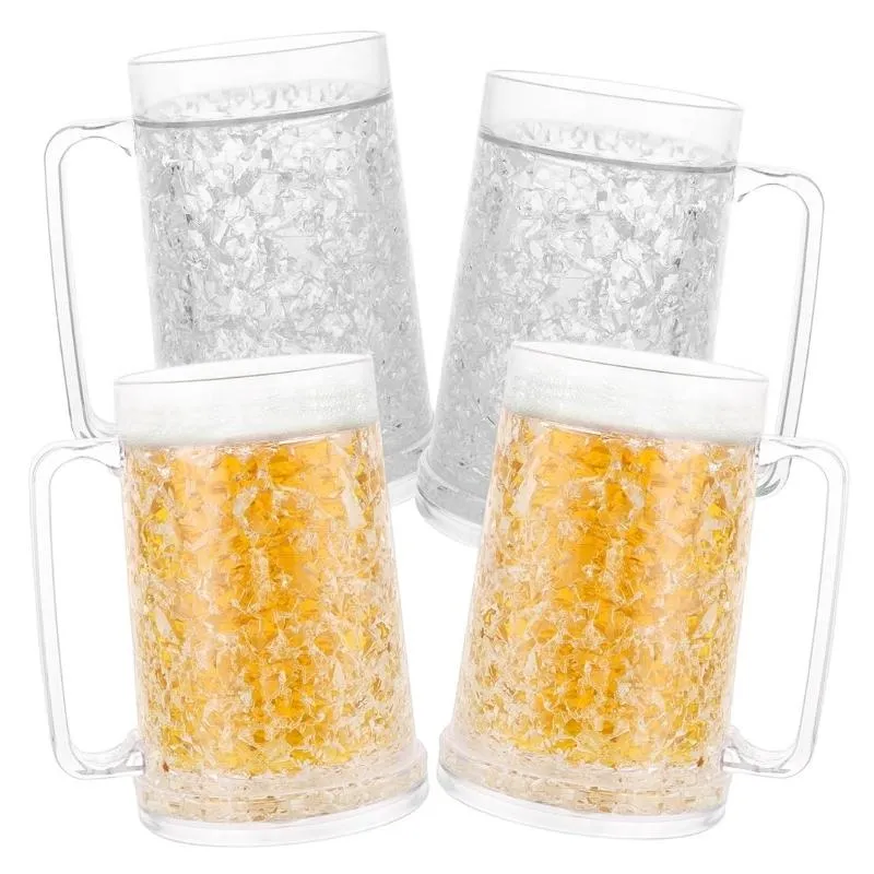 Vaso Plastico Refigerante doble pared Transparente
