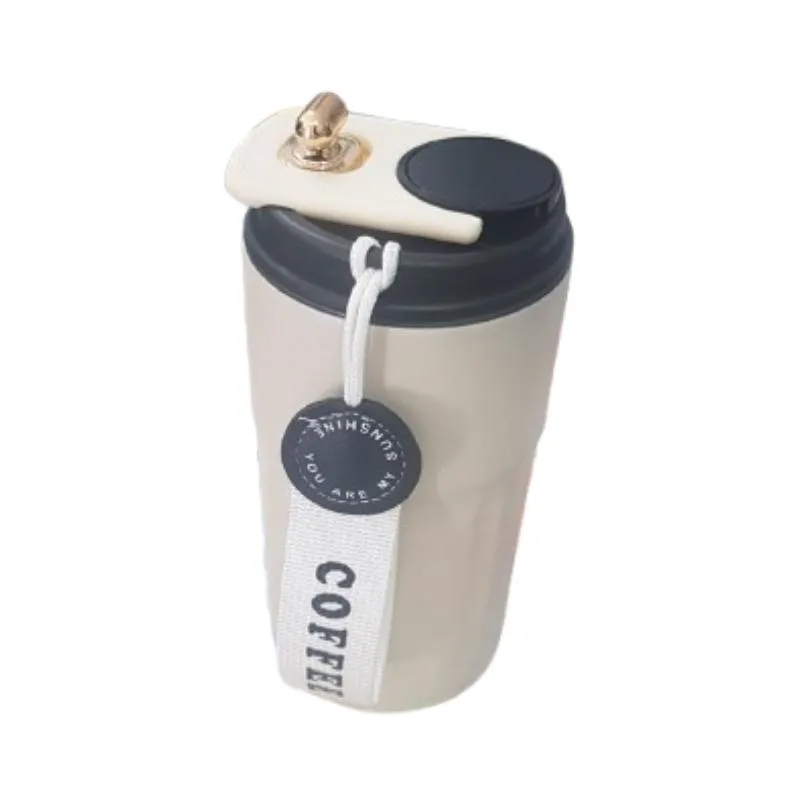 Termo Taza Termica con Displey Led Blanco