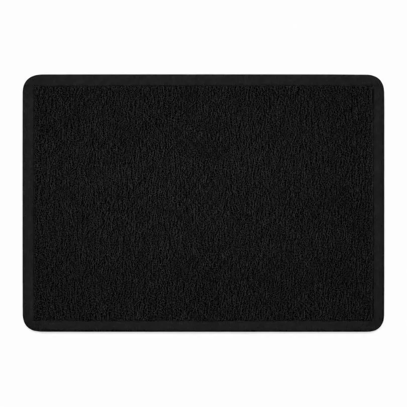 Alfombra Rulo Simil Felpudo NEGRA  40 X 60 cm