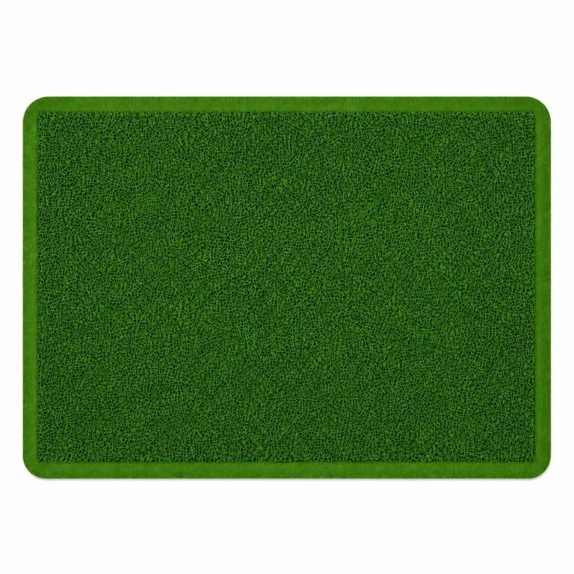 Alfombra Rulo Simil Felpudo VERDE  40 X 60 cm