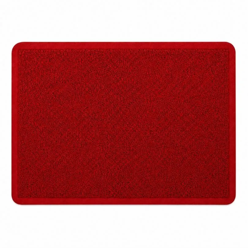 Alfombra Rulo Simil Felpudo ROJO  40 X 60 cm