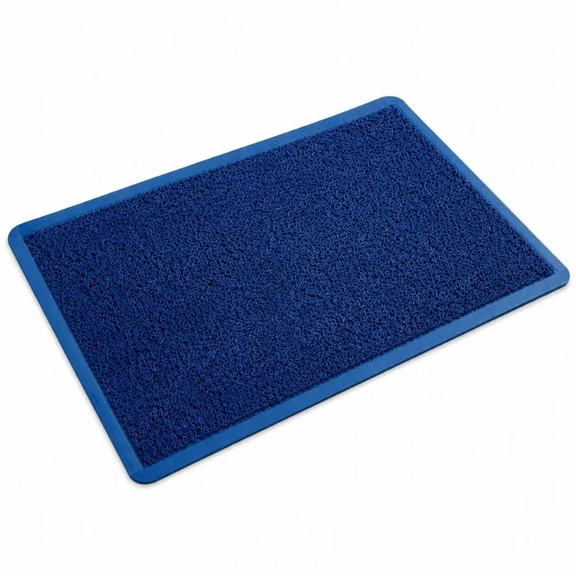 [6693] Alfombra Rulo Simil Felpudo AZUL  60 x 90 cm