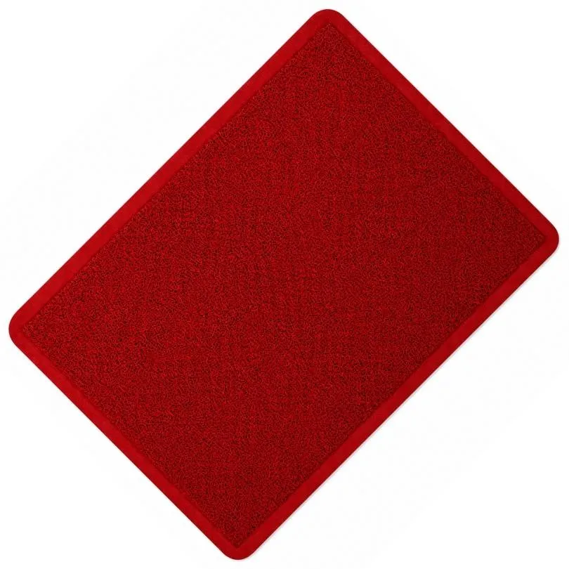 Alfombra Rulo Simil Felpudo ROJO  60 x 90 cm