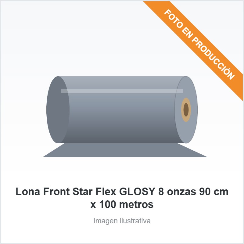 [4336] Lona Front Star Flex GLOSY 8 onzas 160 cm x 100 metros