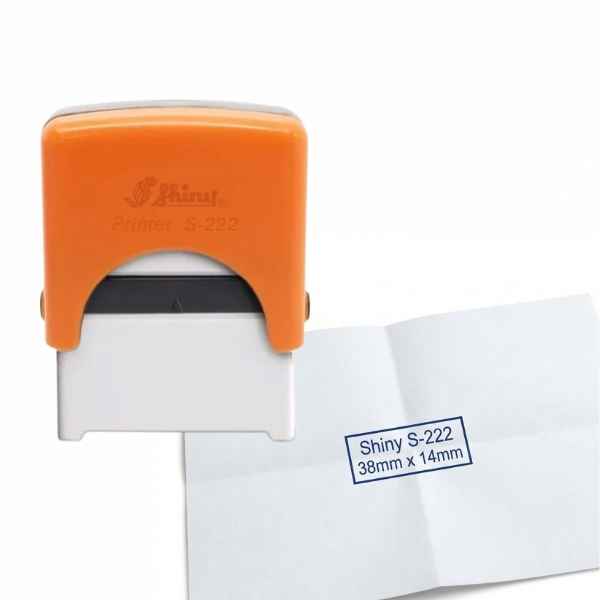 [6705] Sello Automatico SHINY S 222 38 x 14 mm Color NARANJA