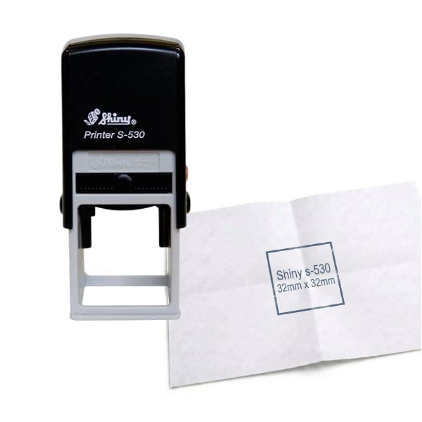 [6708] Sello Automatico SHINY S 530 32 x 32 mm Color NEGRO