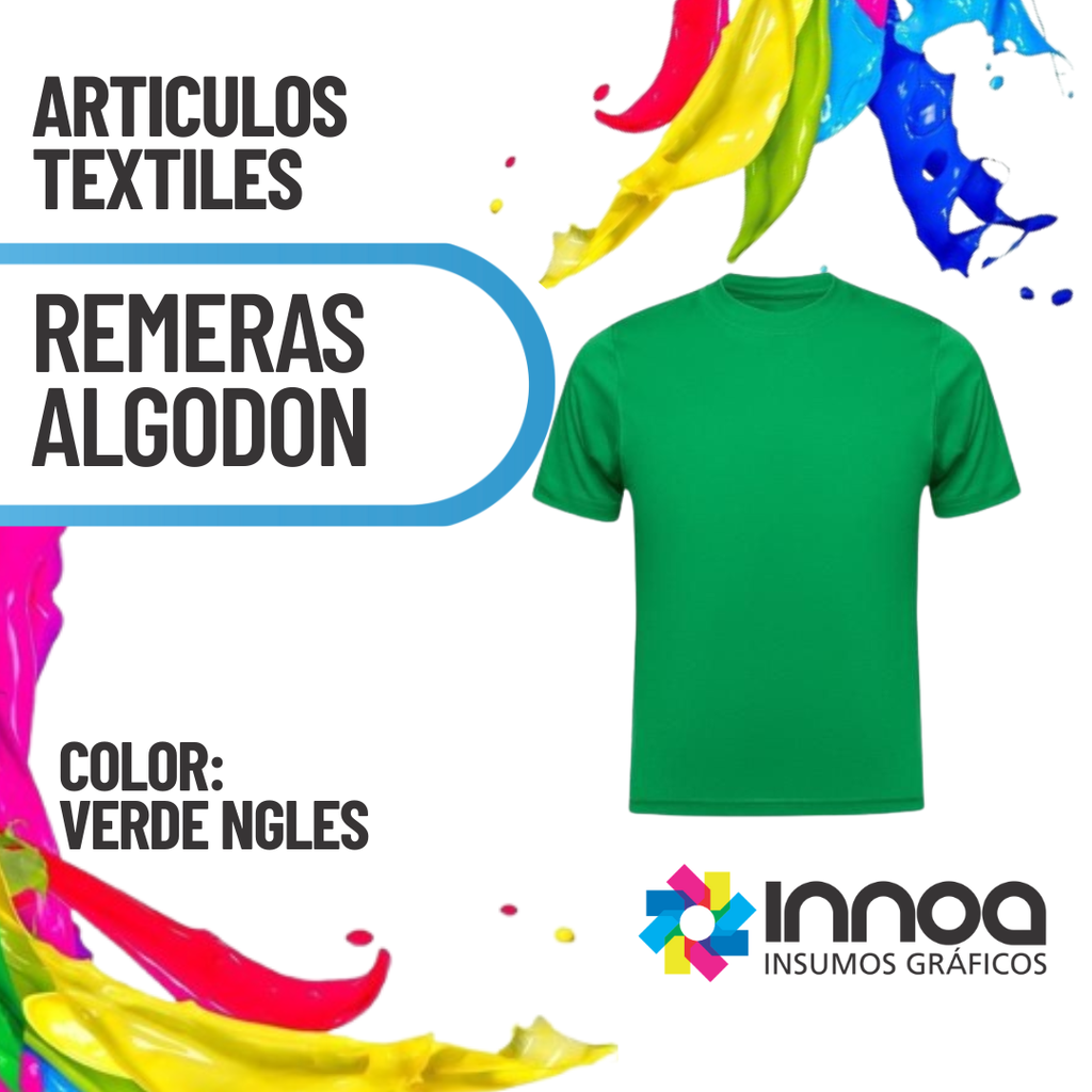Remera ALGODON Peinado 24/1 con tapacostura Niños