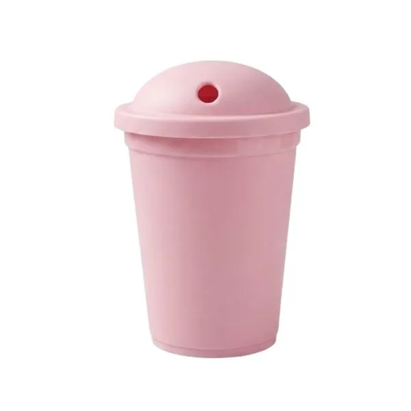 [6835] VASO MILK 330 CC ROSA BEBE (SIN SORBETE)