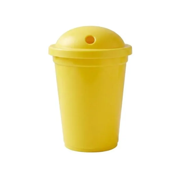 [6836] VASO MILK 330 CC AMARILLO (SIN SORBETE)