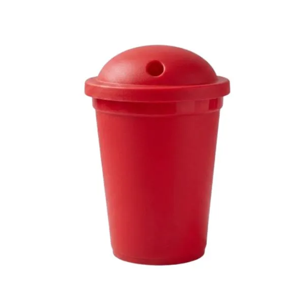 VASO MILK 330 CC ROJO (SIN SORBETE)