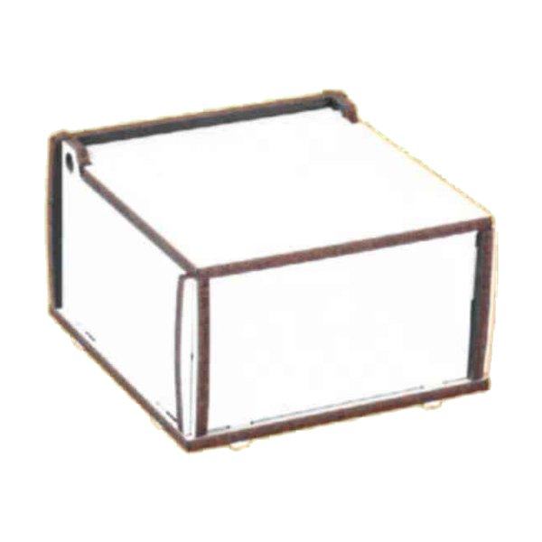 [2837] ALHAJERO MADERA CRISTAL 8cm x 8cm x 4,5cm