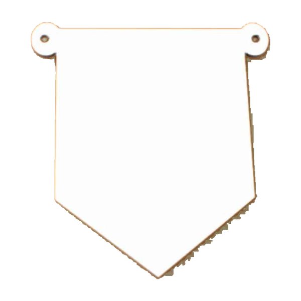 Banderin Madera Cristal 15 x 13.5 cm
