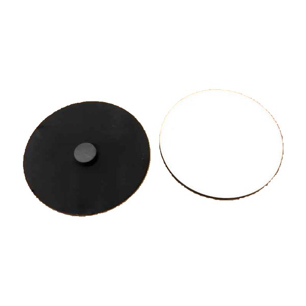 IMAN HELADERA CIRCULAR MADERA CRISTAL 8cm