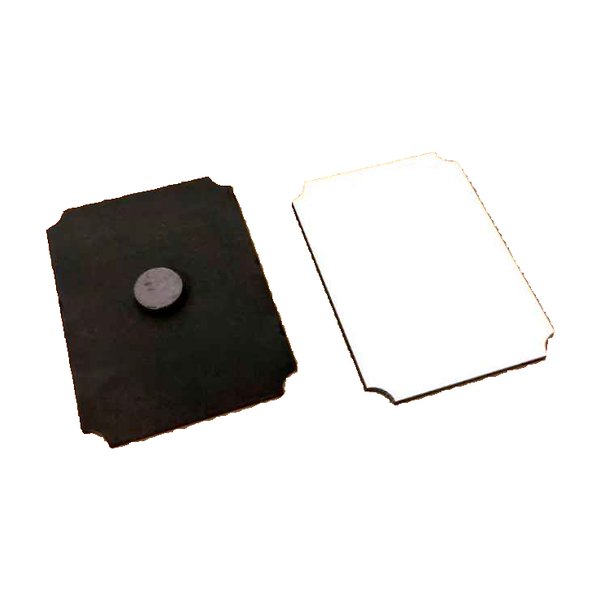 IMAN HELADERA RECTANGULAR MADERA CRISTAL 6cm x 8cm