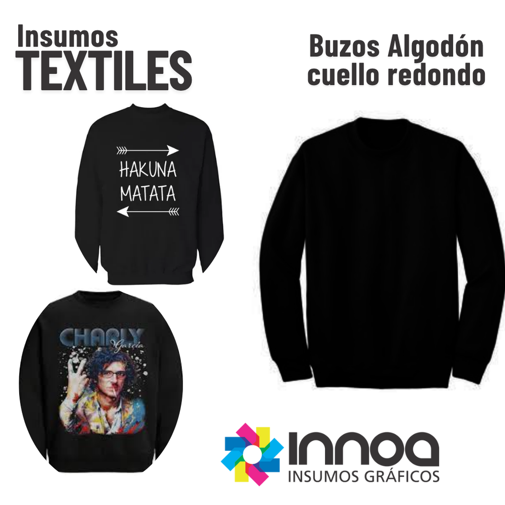 Buzo CUELLO REDONDO Frizado Sublimable
