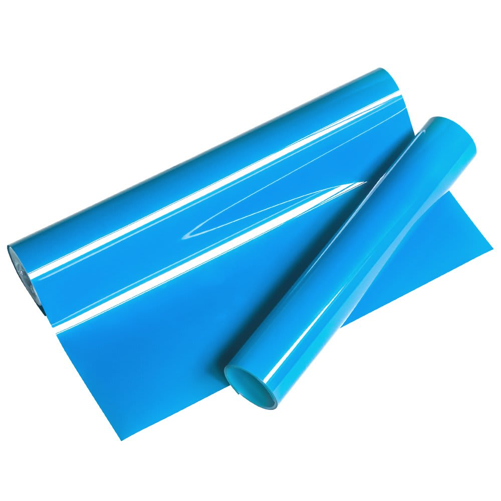 [373] Vinilo Termotransferible Textil Fluor Celeste 50